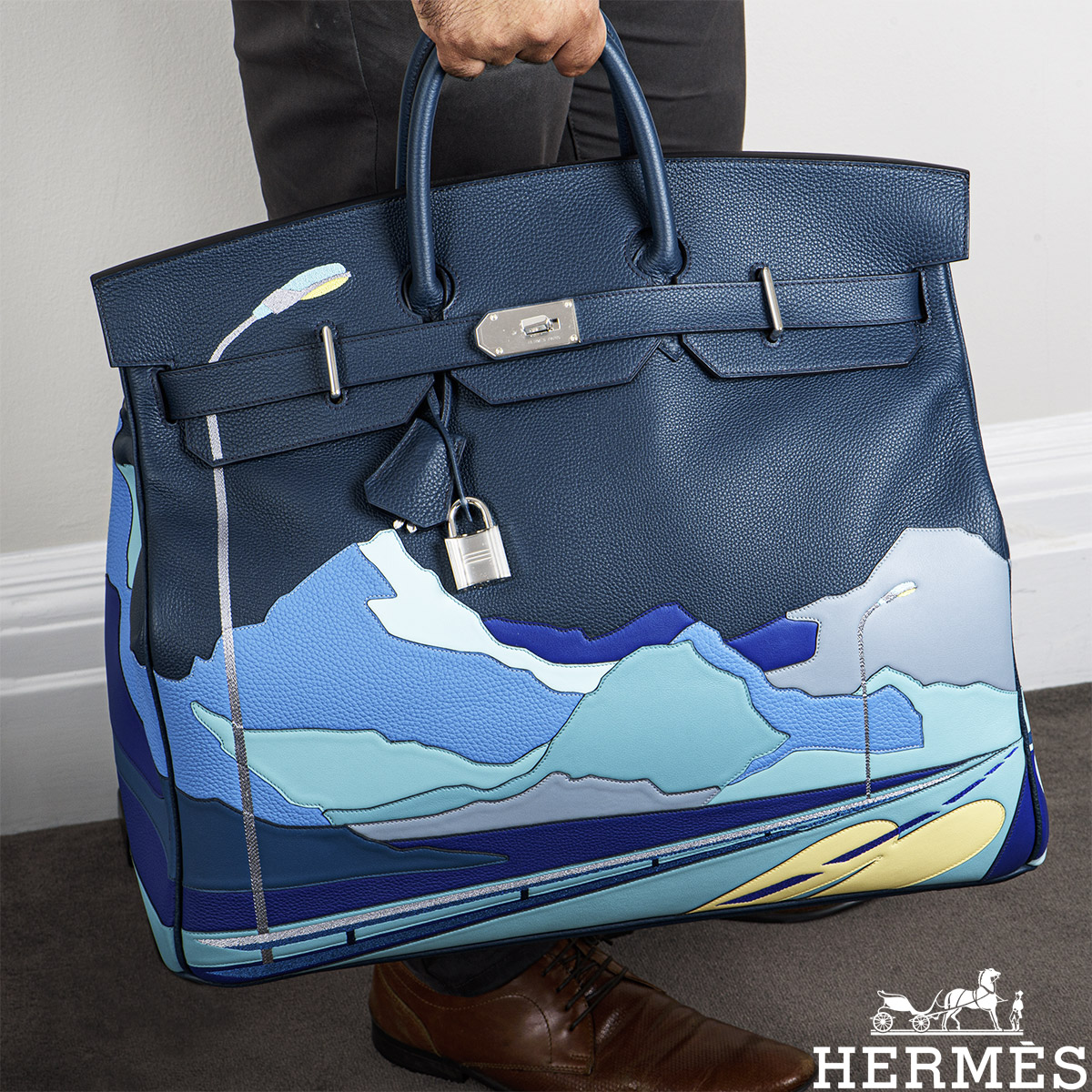 Hermes Birkin HAC 50 Endless Road Limited Edition Travel Bag Palladium  Hardware in 2023